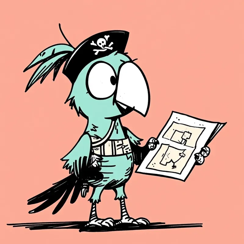 Playful Minimalist Cartoon Characters With