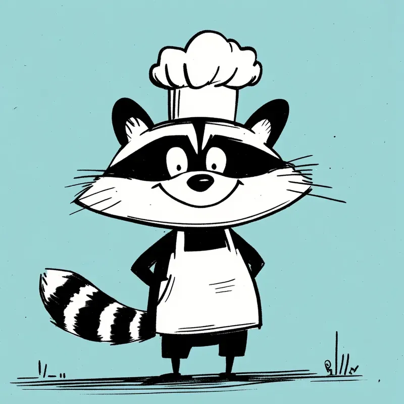 Playful Minimalist Cartoon Characters With