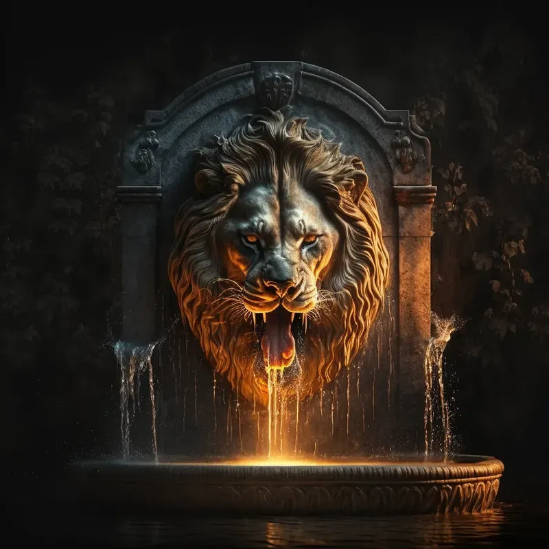 Illuminated Fountains