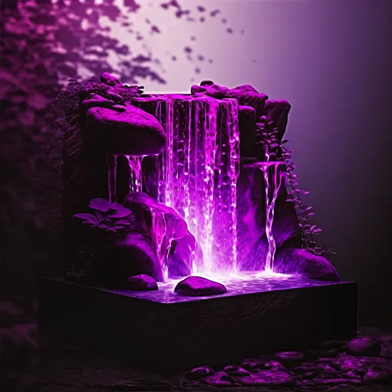 Illuminated Fountains