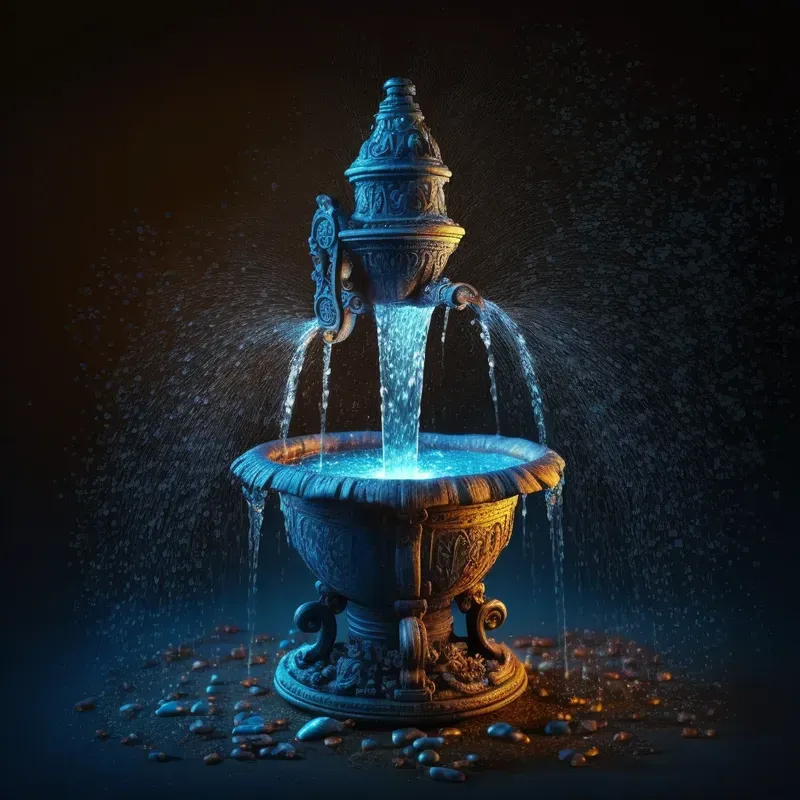Illuminated Fountains