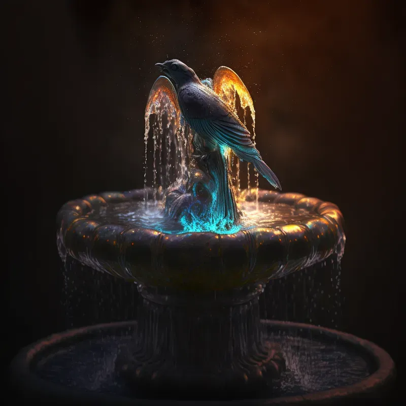 Illuminated Fountains