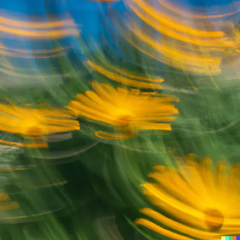 Moving Flower Art
