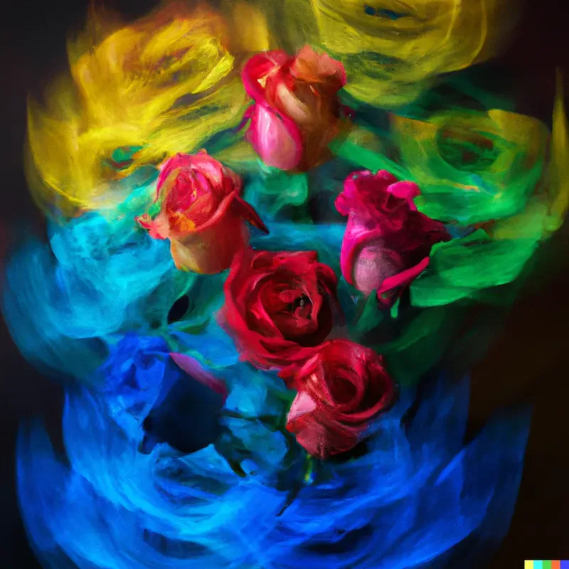 Moving Flower Art