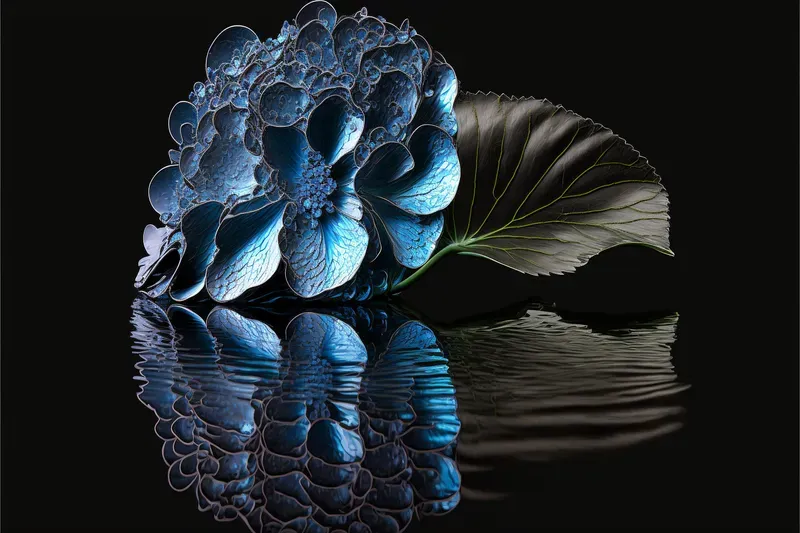 Flower Water Reflections