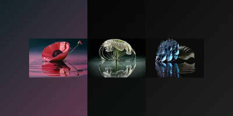 Flower Water Reflections generated by undefined