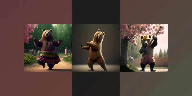 Bears Having Fun generated by undefined