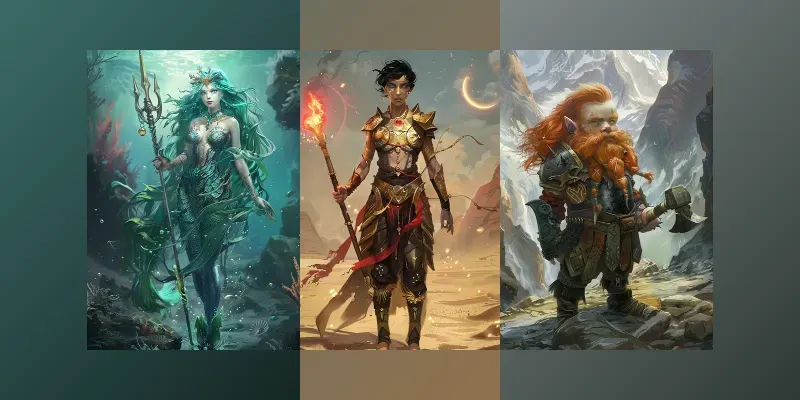 Epic Avatars Fantasy Game Heroes generated by undefined