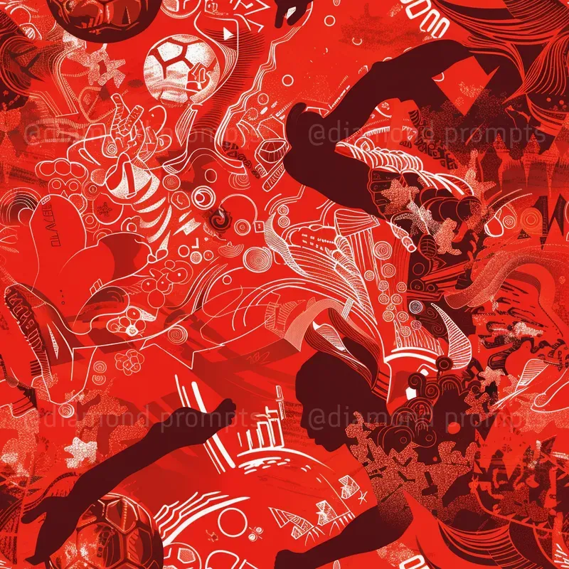 Stylized Silhouette Repeating Patterns