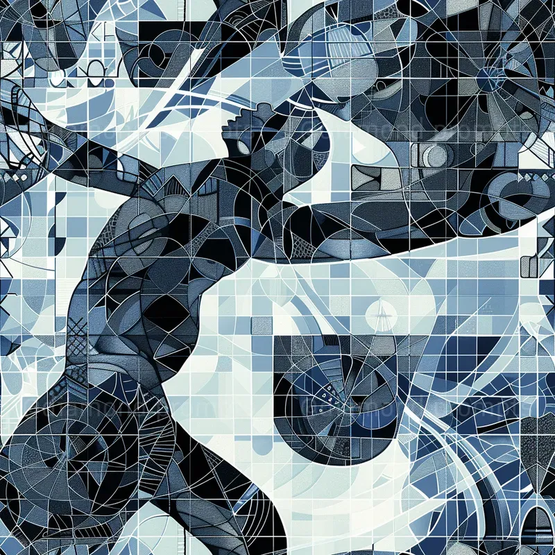 Stylized Silhouette Repeating Patterns