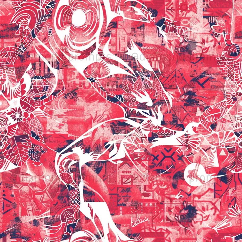 Stylized Silhouette Repeating Patterns