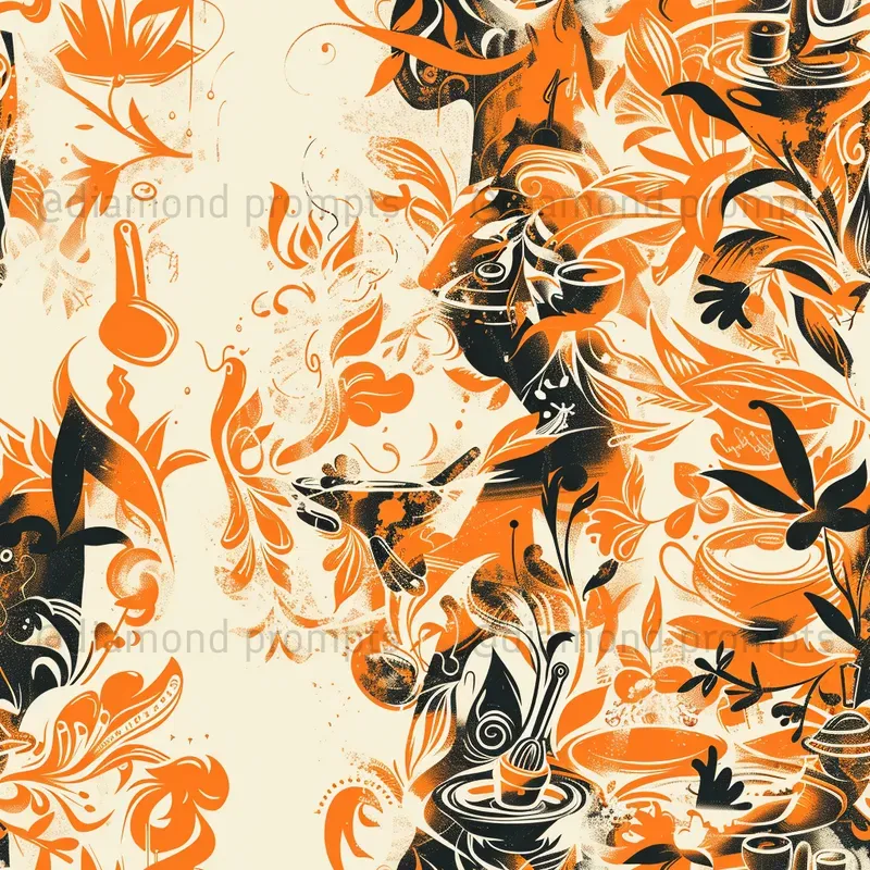 Stylized Silhouette Repeating Patterns