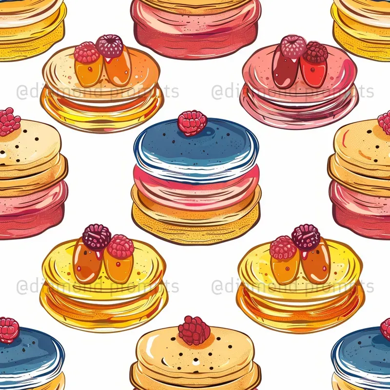 Cartoon Food Patterns