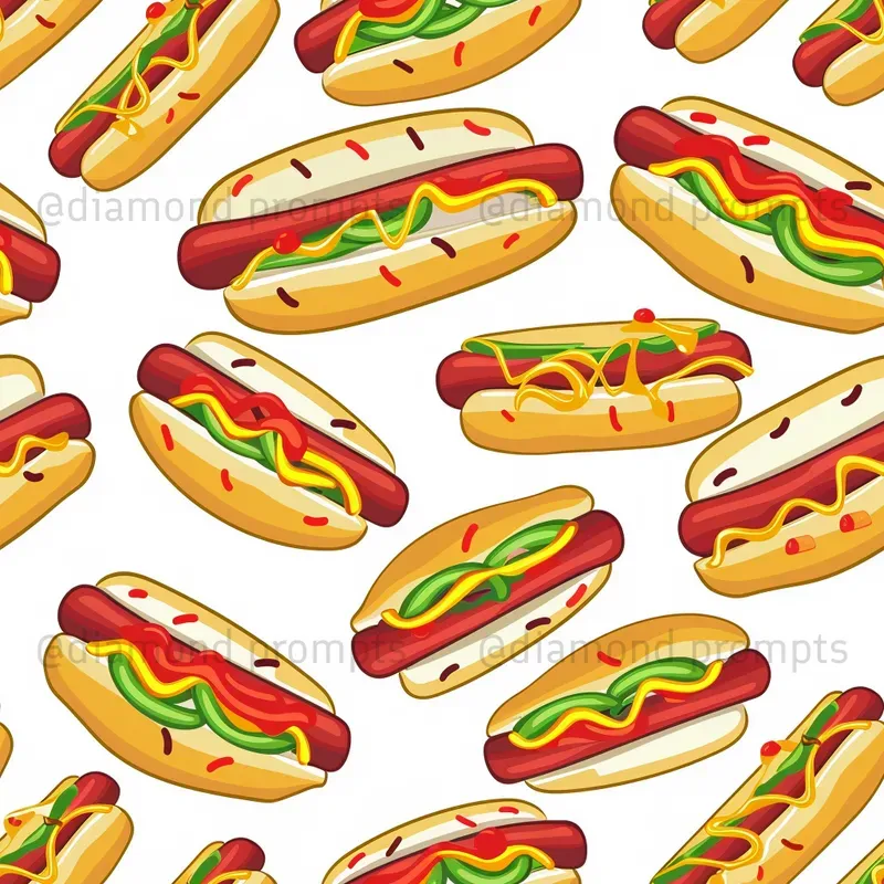 Cartoon Food Patterns