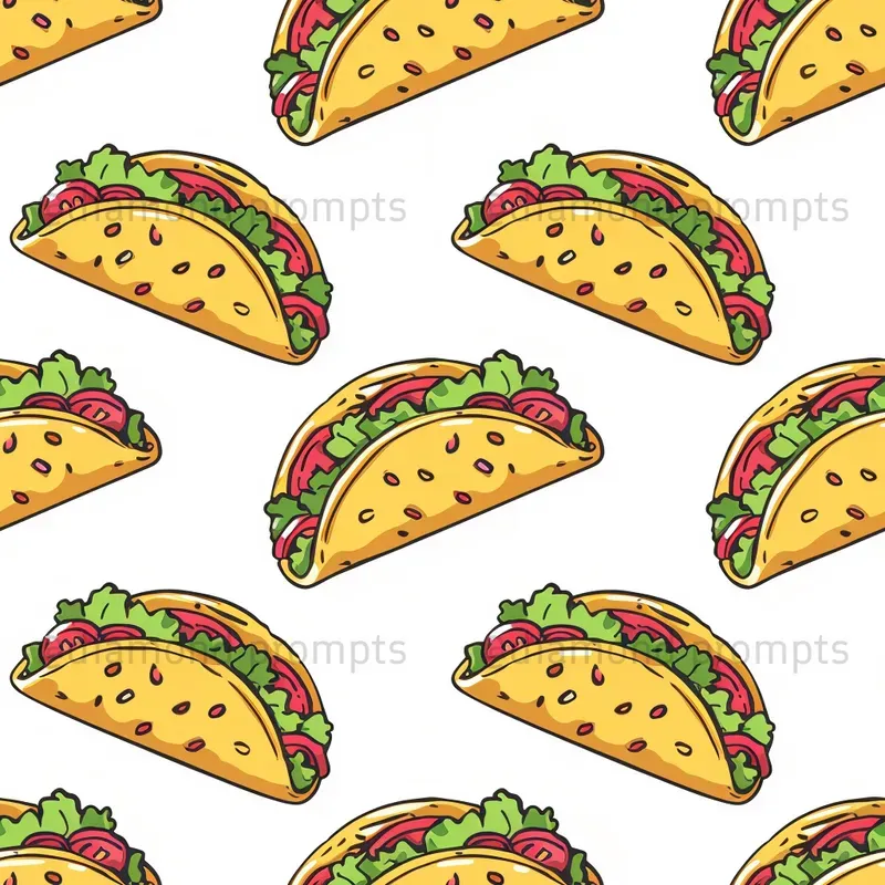 Cartoon Food Patterns