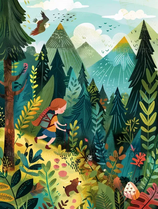 Adventurous Childrens Book Illustrations