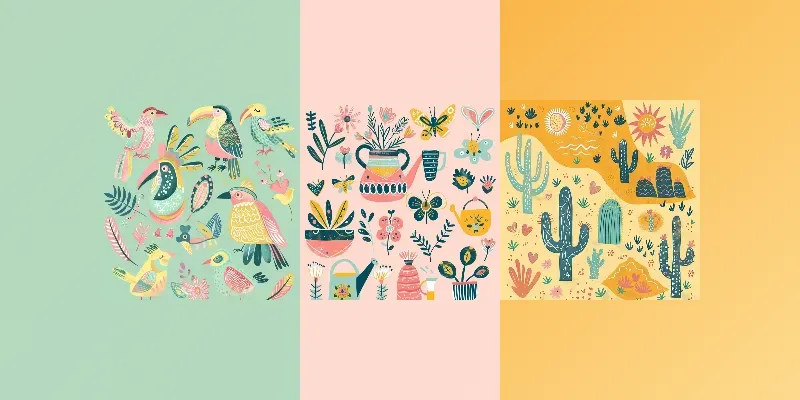 Boho Bliss Doodle Collections generated by undefined