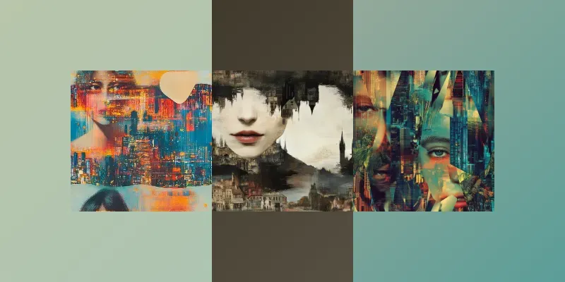 Portrait Patterns Urban Reflections generated by undefined