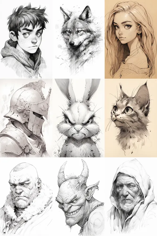 Sketch Art In Anime