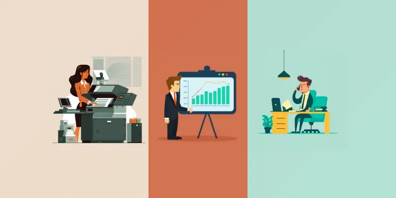 Business And Office Tasks Illustrations generated by undefined
