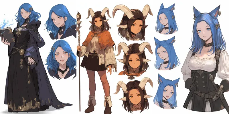 Fantasy Character Designs generated by undefined