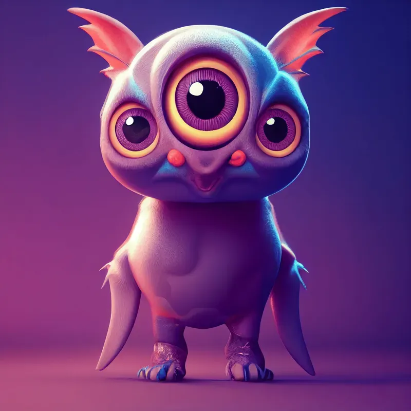 Cute 3D Baby Monsters