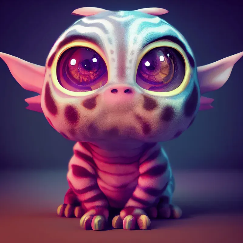 Cute 3D Baby Monsters