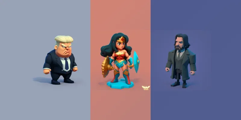 Cute Clash Of Clans Style 3D Characters generated by undefined
