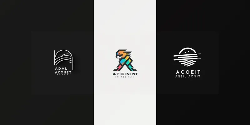 Minimalistic Logos For Different Businesses generated by undefined
