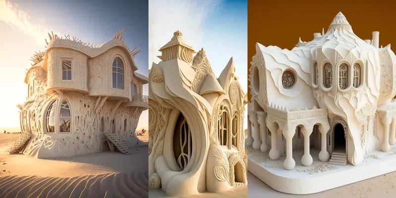 Organic Architectural Miniatures 3D generated by undefined