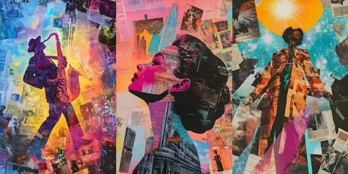 Retrofuturistic Collages generated by midjourney