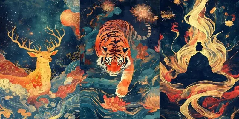 Luminous Mural Mystiques generated by undefined