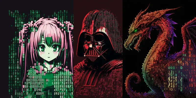 Code Art generated by undefined
