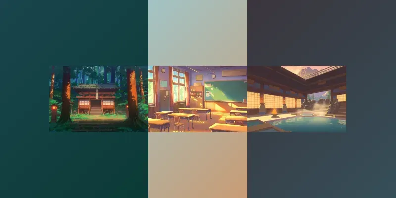 Visual Novel Backdrops generated by undefined