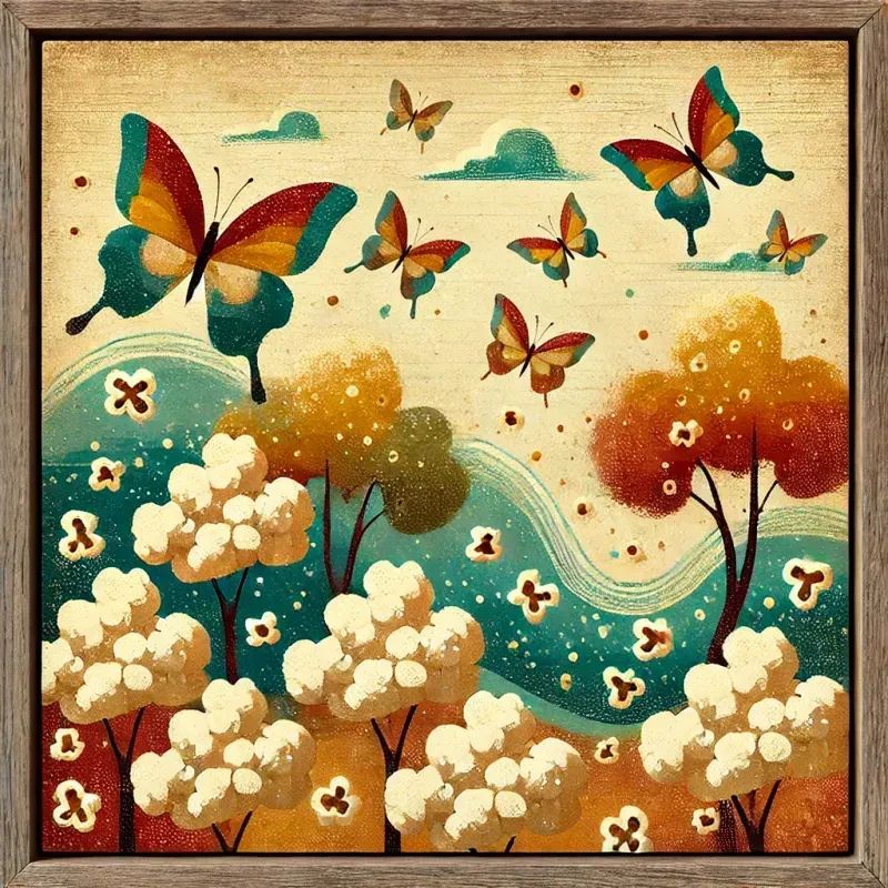 Vibrant Nature Dreams In Midcentury Style