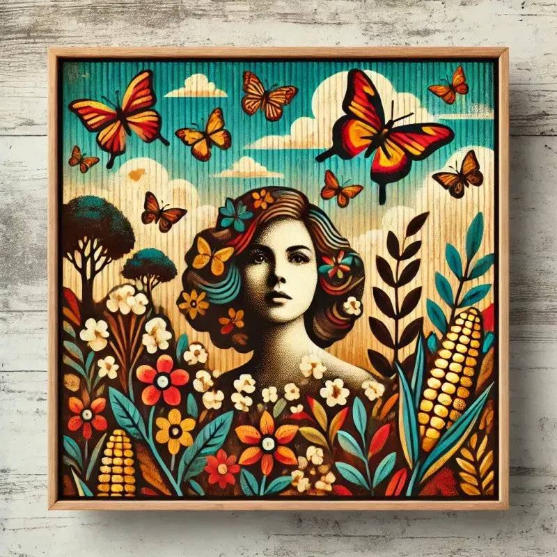 Vibrant Nature Dreams In Midcentury Style