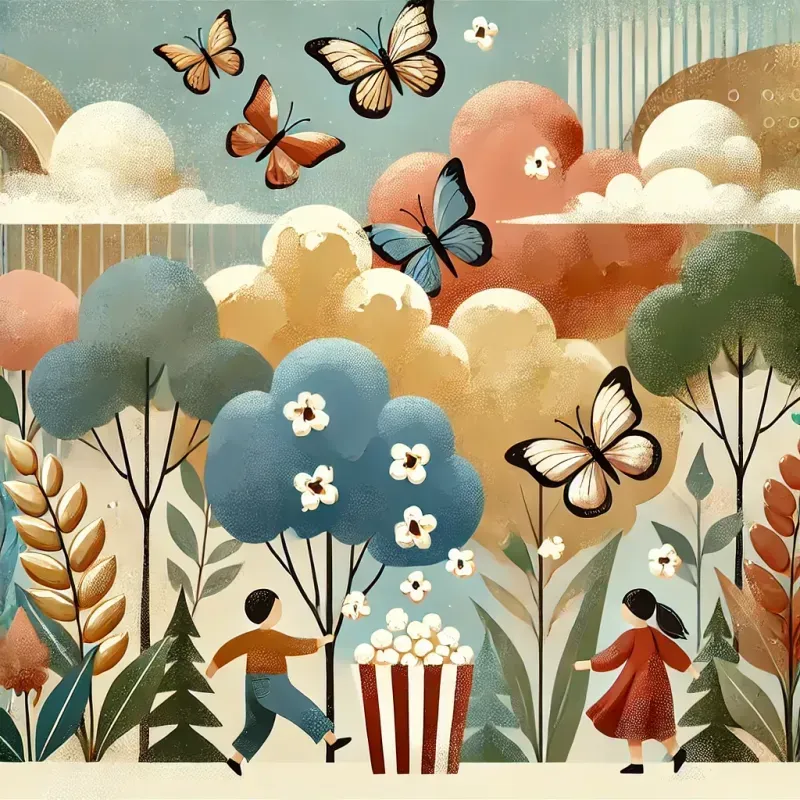 Vibrant Nature Dreams In Midcentury Style