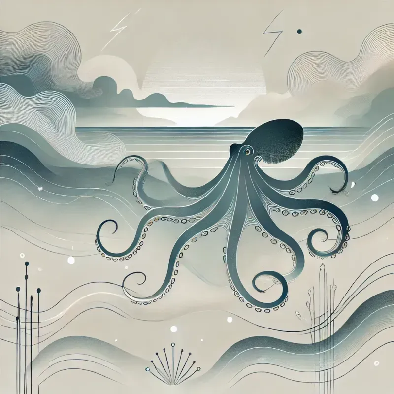 Oceanic Serenities Minimalist Magic