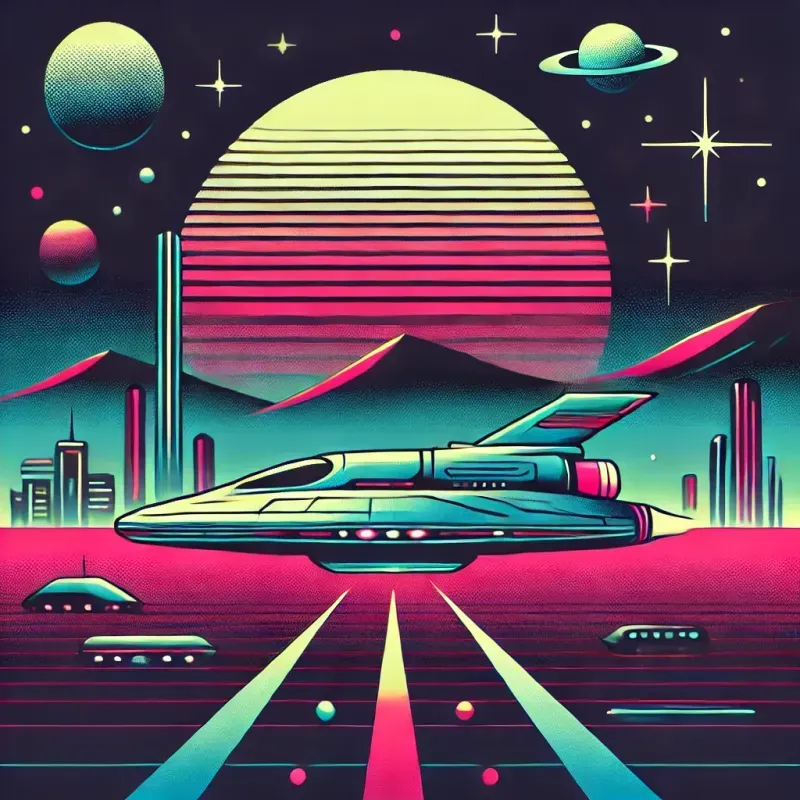 Stellar Echo Retrofuture Scifi Visions