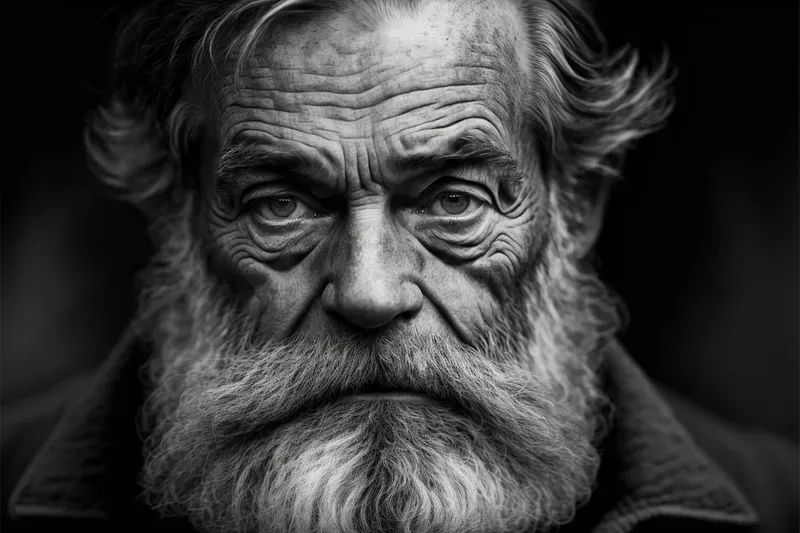 Dramatic Black And White Portrait Photography