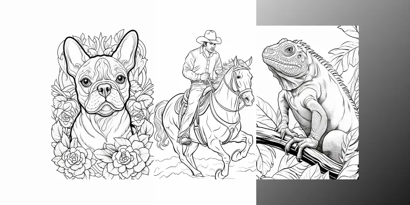 Animal Coloring Pages For Adults generated by undefined