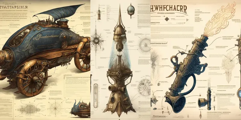 Steampunk Device Designs generated by undefined