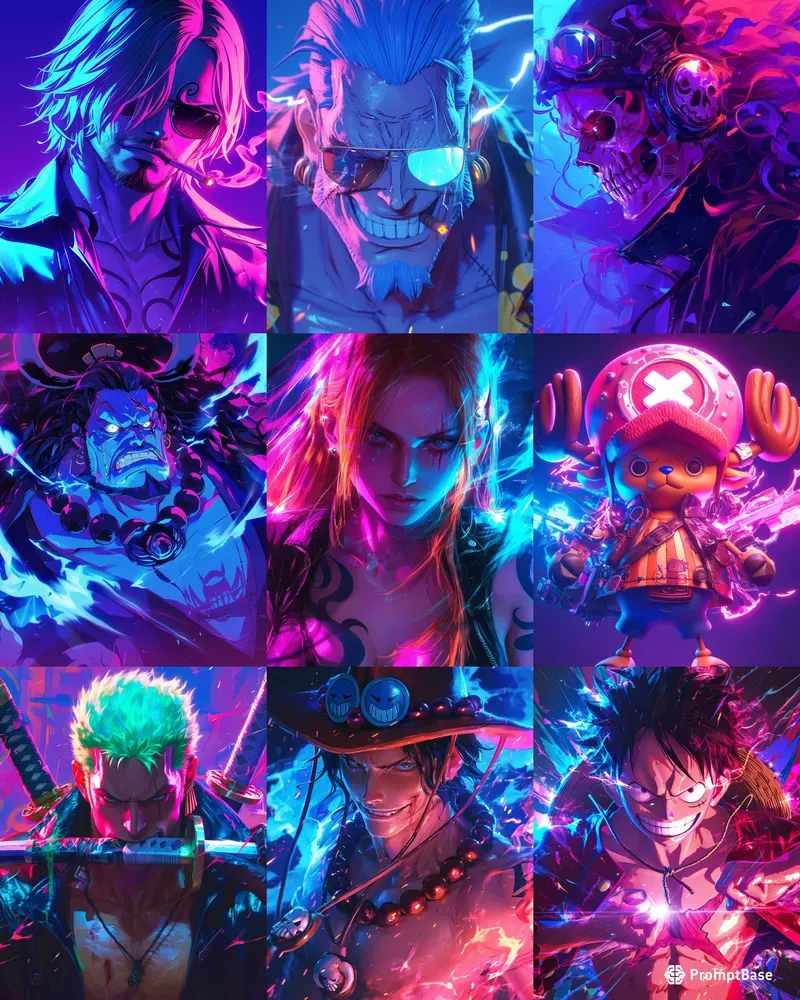 Neon One Piece Brilliances