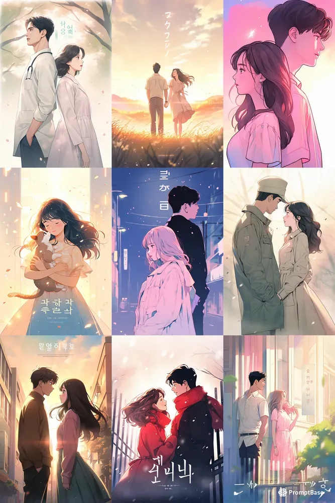 Kdrama Illustration Poster
