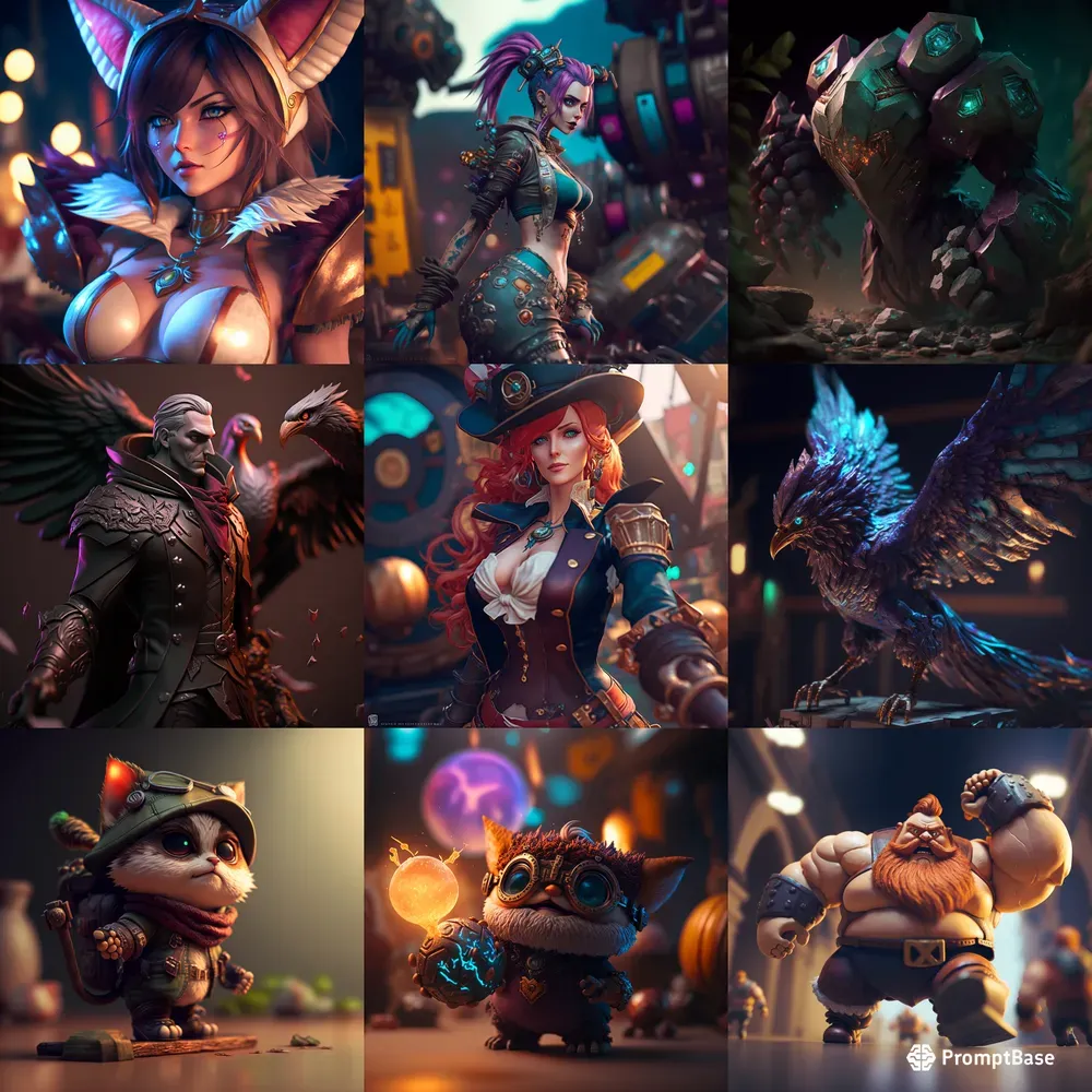 League Of Legends 3D Models