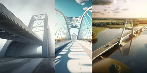 Modern Bridges generated by midjourney