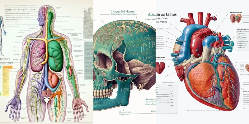 Human Body Medical Illustrations generated by undefined