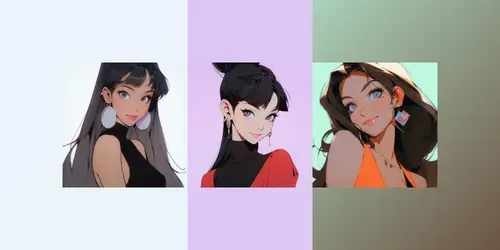 Beautiful Anime Portraits generated by midjourney