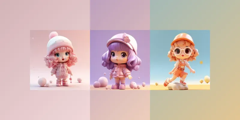 Stylized 3D Characters generated by undefined