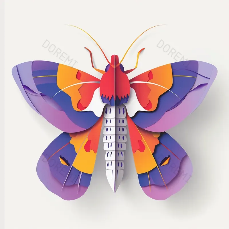 Paper Insect Illustrations